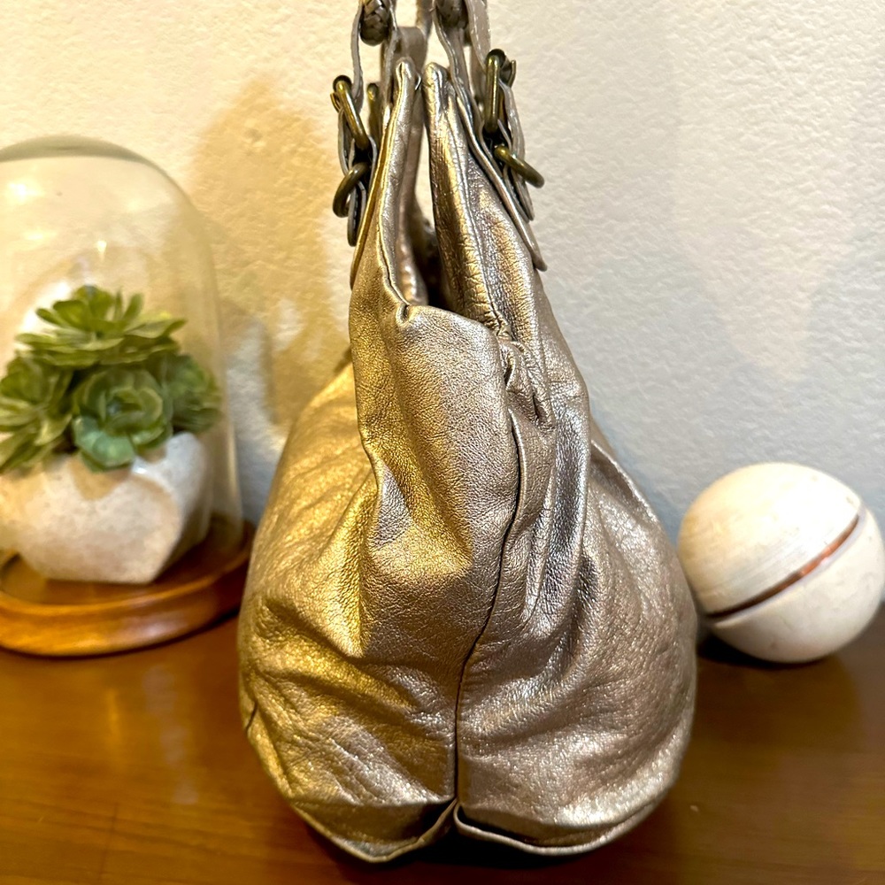 Elliott Lucca XL Metallic Leather Hobo Bag/Shoulder Bag - Picture 4 of 14